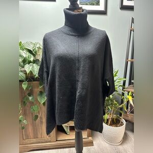 LOFT turtleneck 3/4 sleeve sweater. Oversized and baggy. Size XXS Petite
